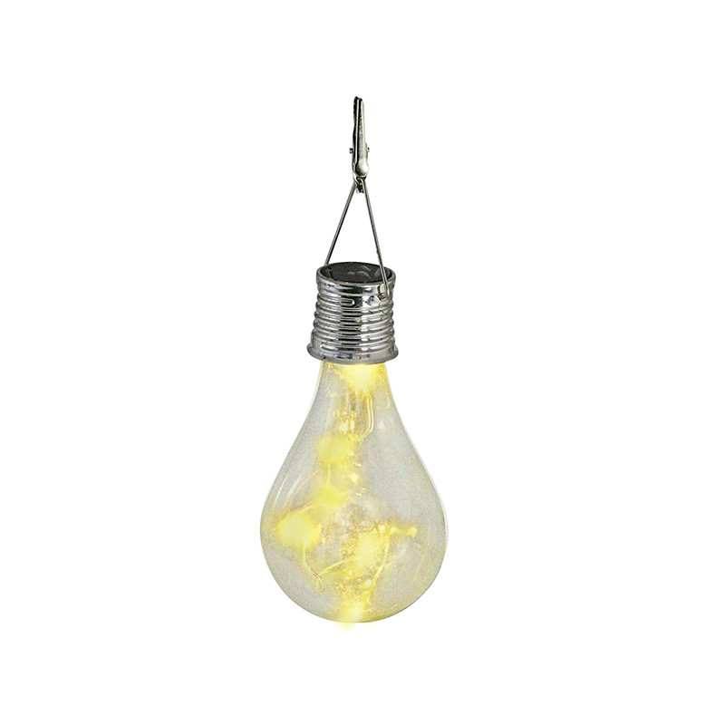 BOMBILLA SOLAR CRISTAL 4 LED