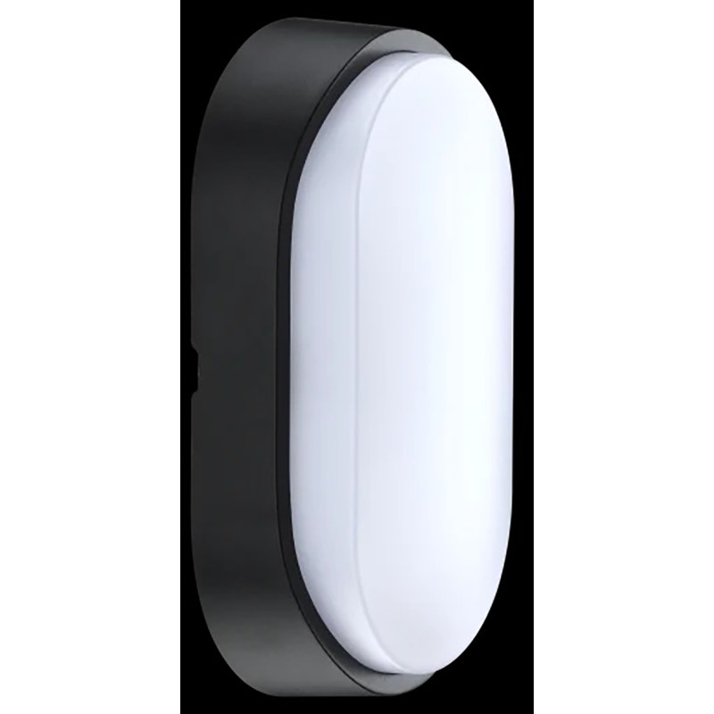 APLIQUE LED OVALADO NEGRO/ BLANCO