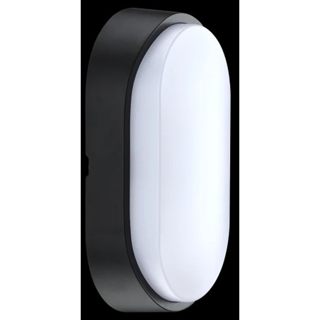 APLIQUE LED OVALADO NEGRO/ BLANCO