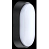 APLIQUE LED OVALADO NEGRO/ BLANCO