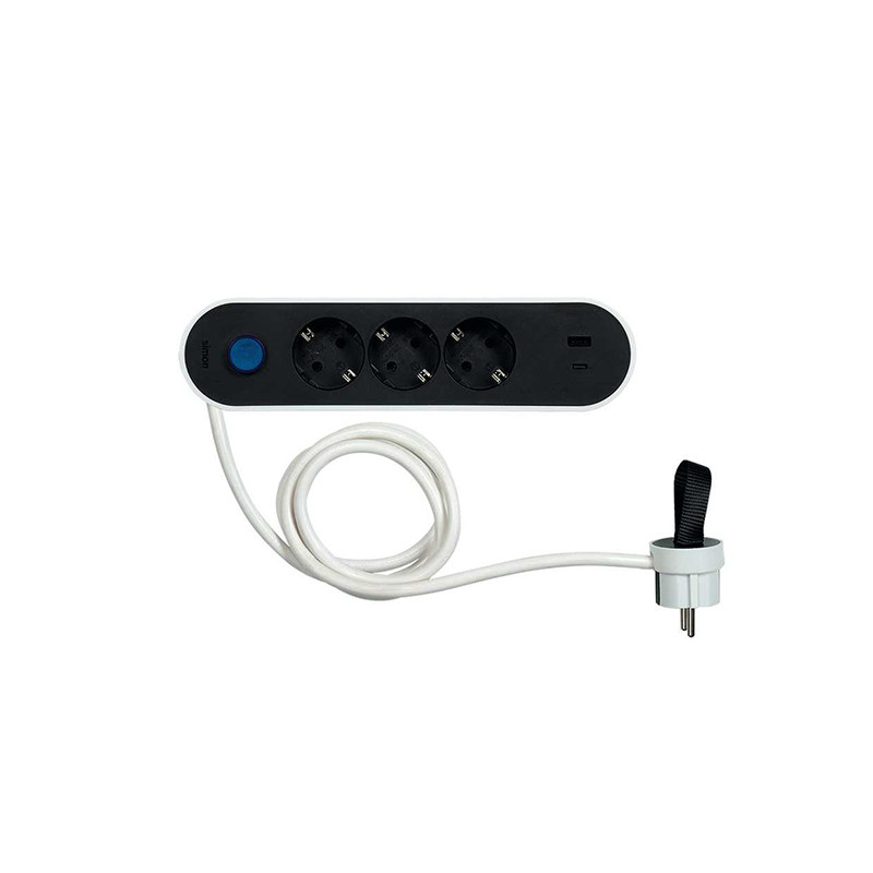 BASE MULTIPLE 3T + 2 USB C/INTERRUPTOR