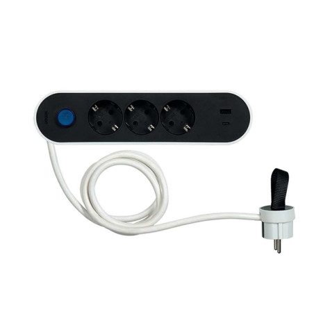 BASE MULTIPLE 3T + 2 USB C/INTERRUPTOR