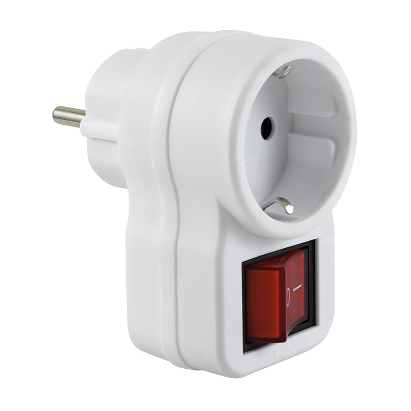 CLAVIJA ADAPTADOR BIPOLAR C/INTERRUP 16A BL