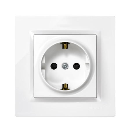 BASE ENCHUFE EMPOTRAR BLANCO