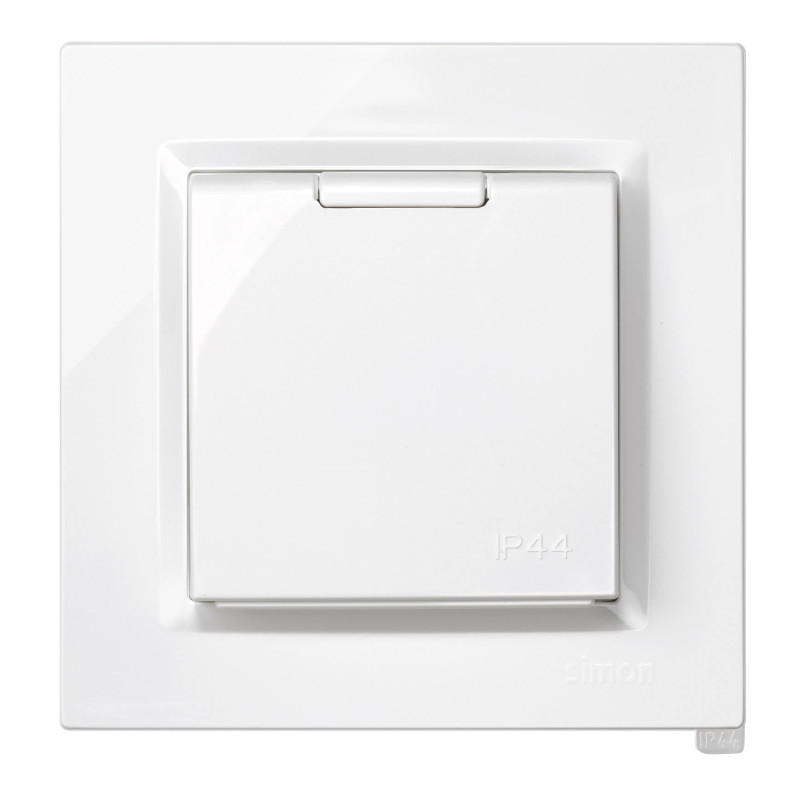 BASE ENCHUFE EMPOTRAR BLANCO IP44