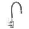 MONOMANDO  JAVA  FREG.GOMA  FLEXIBLE  GRIS  +  ARTIC