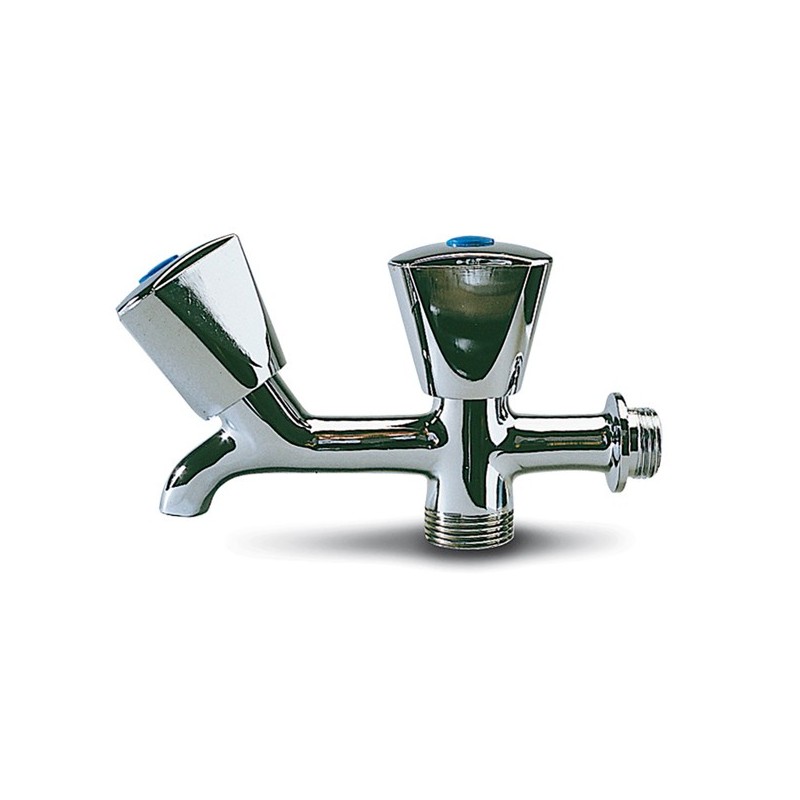 GRIFO  CURVO  DOBLE  LAVADORA