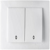 CONMUTADOR DOBLE EMPOTRAR BLANCO