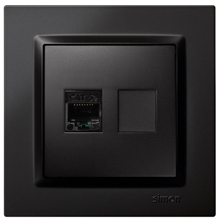 TOMA RJ45 CAT 5E NEGRO