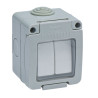 DOBLE CONMUTADOR SUPERFICIE ESTANCO IP55