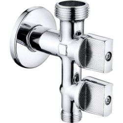 VALVULA  ESCUADRA  LAVADORA-LAVABO  VERTICAL