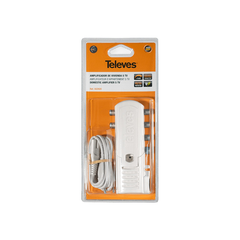 AMPLIFICADOR ANTENA TV 4 SALID 5G
