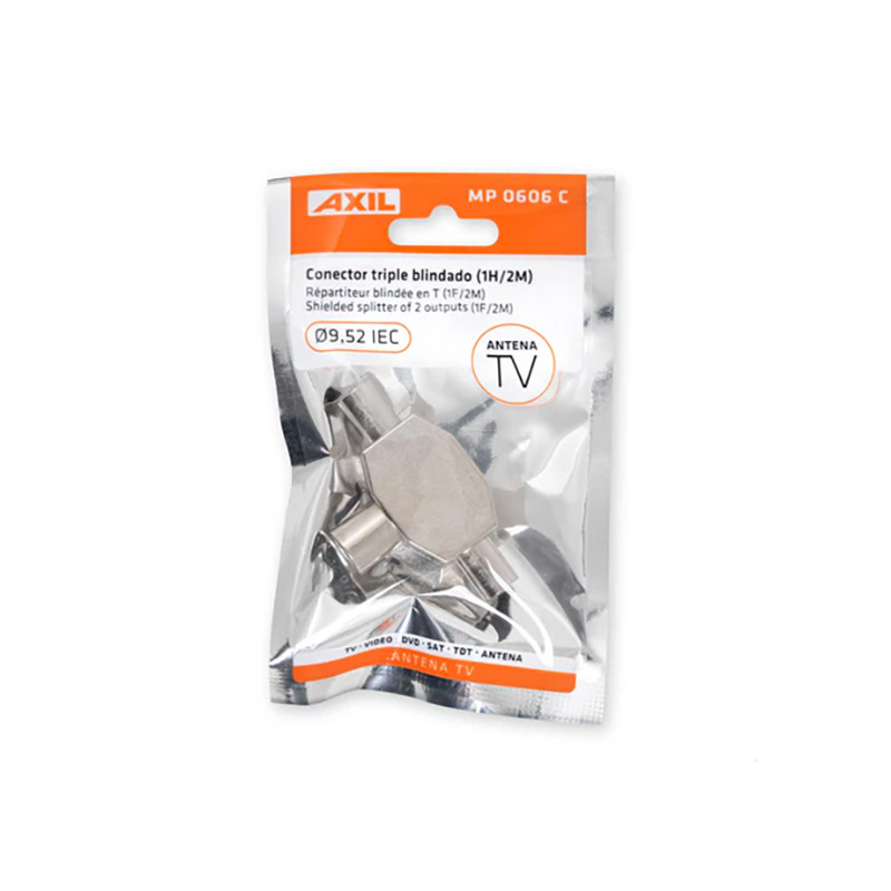 DISTRIBUIDOR ANTENA COAXIAL 2M + 1H BLINDADO AXIL