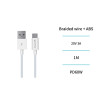 CABLE CONEX USB-A /USB-C 60W 3A TRENZADO