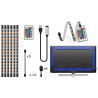 TIRA LED RGB A USB TV +CONTROL REMOTO 6 TIRAS