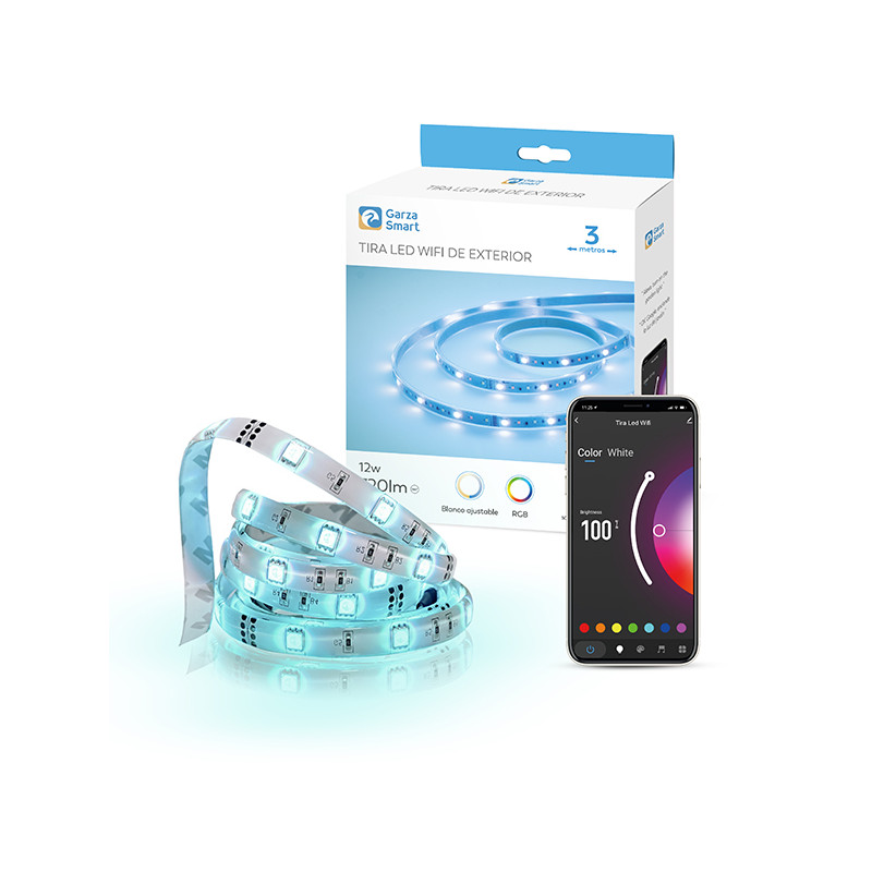 TIRA LED WIFI CCT+RGB EXTERIOR IP67 720LM 12W
