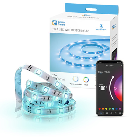 TIRA LED WIFI CCT+RGB EXTERIOR IP67 720LM 12W