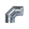 CODO  ESTUFA  SECTORES  GALVANIZADO  90º