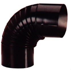 CODO  ESTUFA  VITRIF  NEGRO  90º