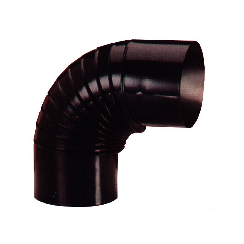 CODO  ESTUFA  VITRIF  NEGRO  90º