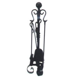 JUEGO  DE  ACCESORIOS  PARA  CHIMENEA  EL  ZORRO