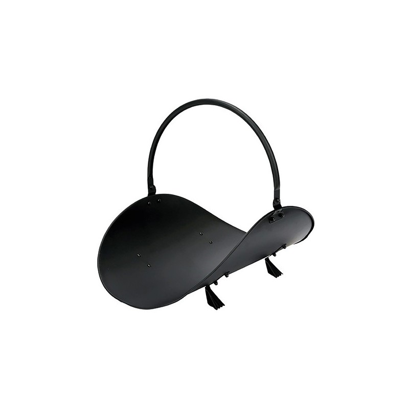 CESTA  METALICA  PARA  LEñA  -  NEGRA  -  EDM