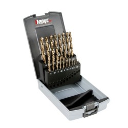 JUEGO  BROCAS  HSS  TITANIO  19  PIEZAS  HEPYC