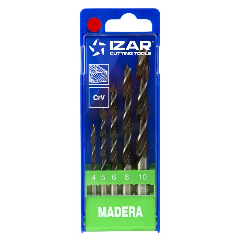JUEGO  BROCAS  MADERA  3  PUNTAS  IZAR