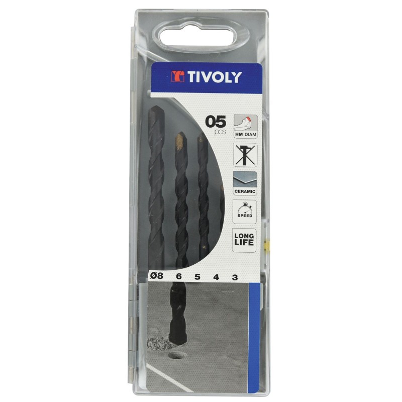 Estuche  5  brocas  para  Azulejo