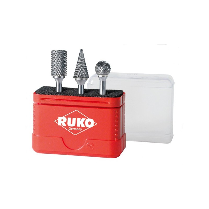 JUEGO  3  FRESAS  ROTATIVAS  METAL  DURO