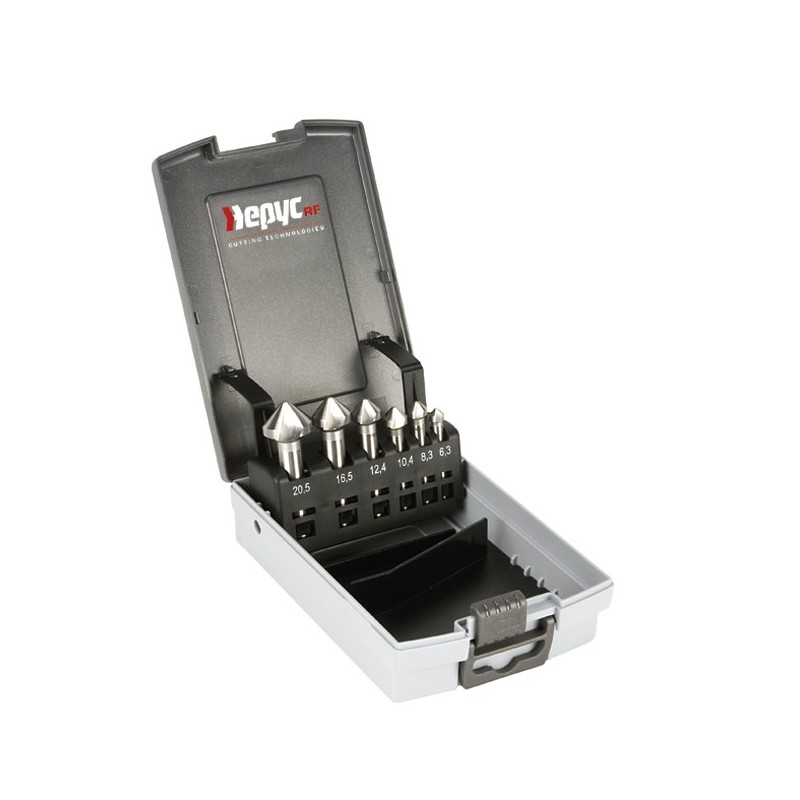 ESTUCHE  AVELLANADORES  HSS  DIN335C  HEPYC