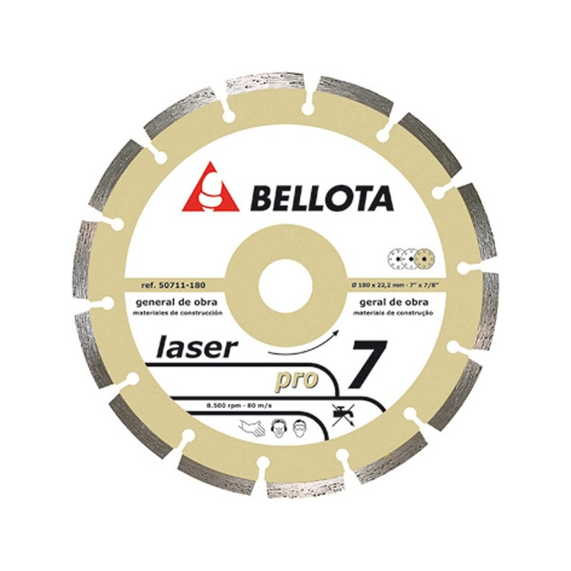 DISCO  DIAMANTE  SEGMENTADO  USO  GENERAL  BELLOTA