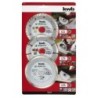 Juego  de  3  discos  diamante  surtidos  115mm