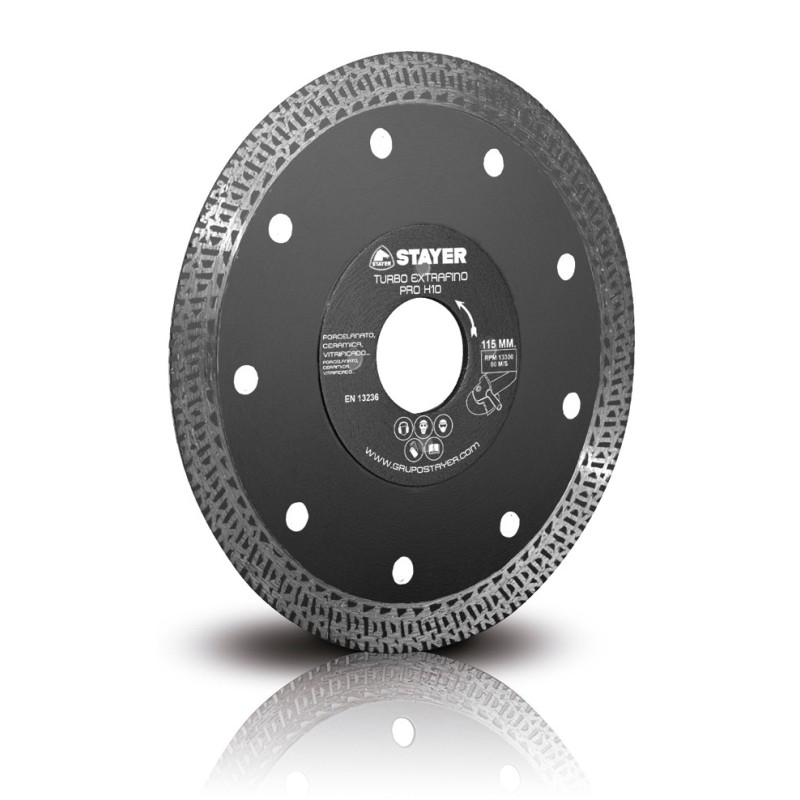 DISCO  DIAMANTE  PORCELANICO  TURBO  EXTRAFINO  PRO  H10