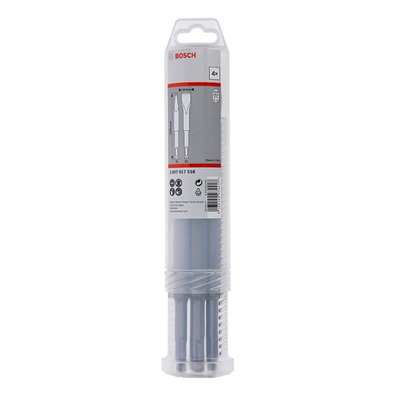 KIT  CON  4  CINCELES  SDS-PLUS  DE  250MM.  BOSCH