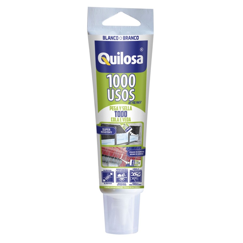 SILICONA  TUBO  BRICOLAJE  BLANCO