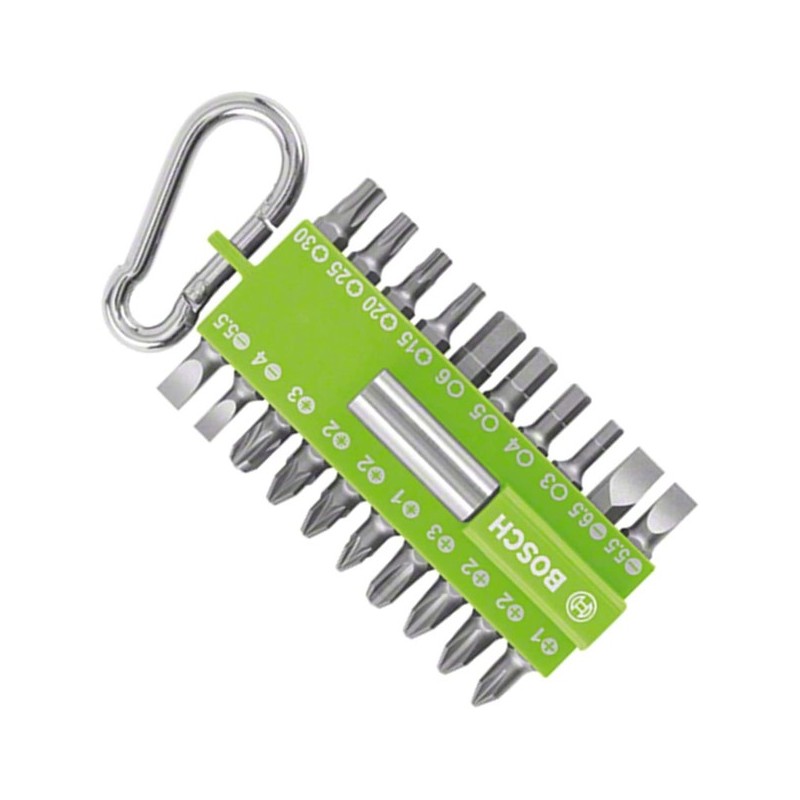 SET  LLAVERO  CON  21  UNIDADES  PARA  ATORNILLAR  BOSCH