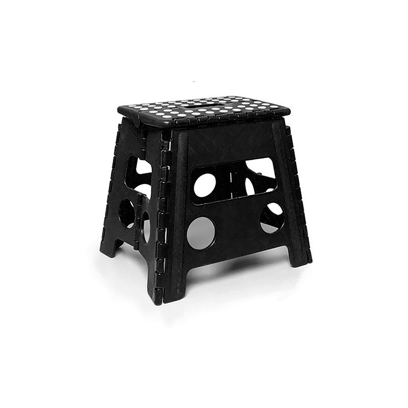 TABURETE MULTIUSO PLEGABLE NEGRO