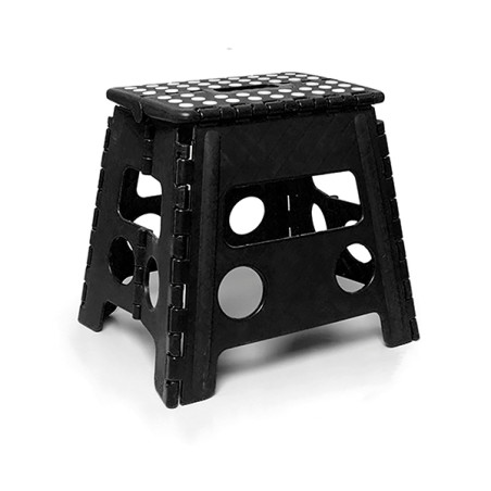 TABURETE MULTIUSO PLEGABLE NEGRO
