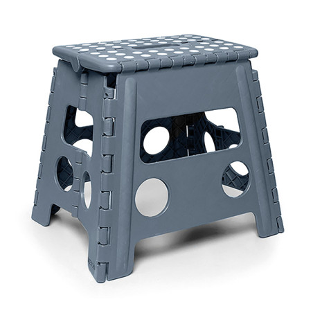 TABURETE MULTIUSO PLEGABLE GRIS
