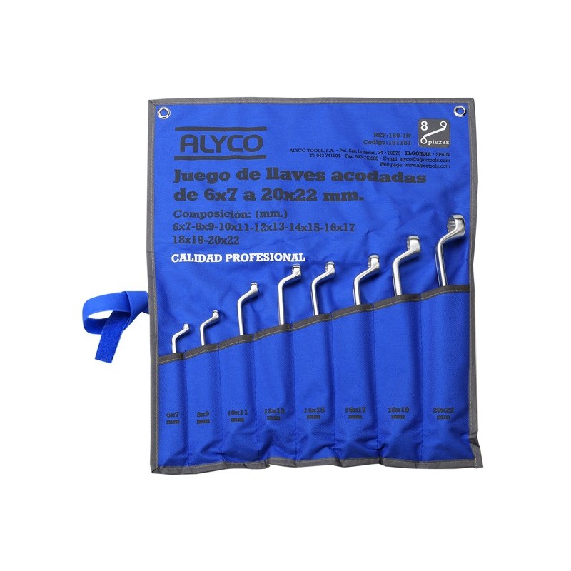 JUEGO  12  LLAVES  ACODADAS  ALYCO