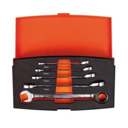 JUEGO  5  LLAVES  COMBINADAS  CON  CARRACA