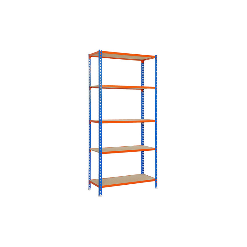 ESTANTERIA S/T 5B AZUL/NARANJA