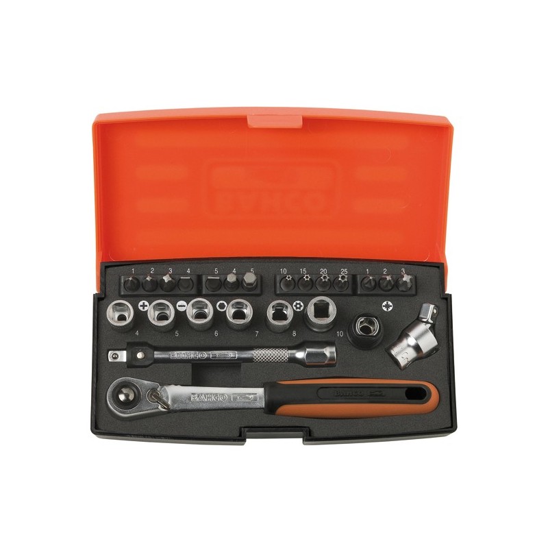 LLAVE  VASO  JGO  24  PZ+CARRACA