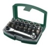 ESTUCHE  VASOS  +  PUNTAS  +CARRACA  24P