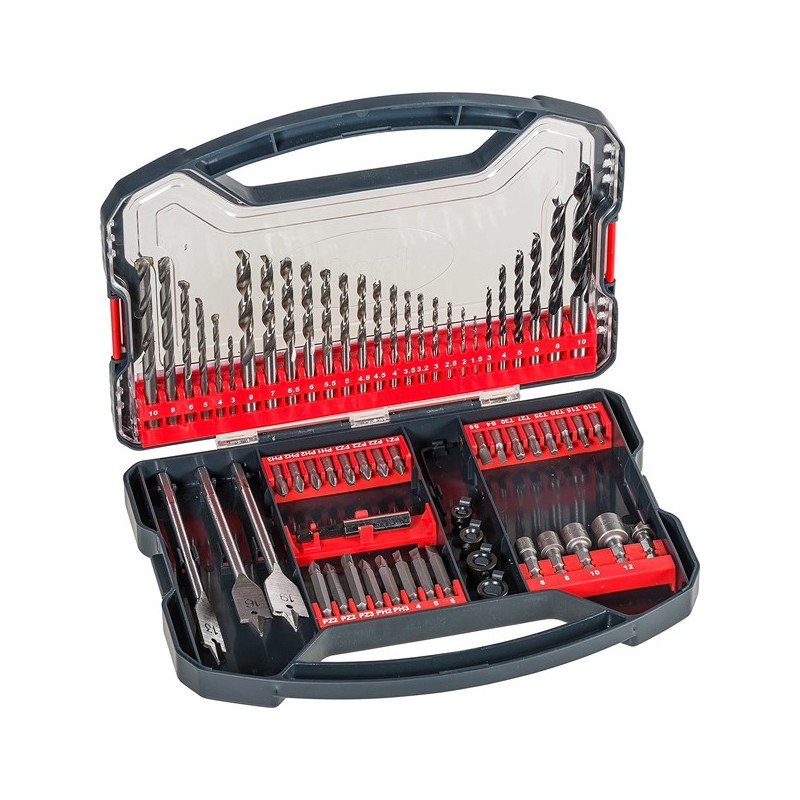 JUEGO  DE  62  PIEZAS  DE  BROCAS  Y  PUNTAS  EINHELL