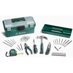 MALETÍN  DE  HERRAMIENTAS  DE  PLÁSTICO  CON  73  ACCESORIOS  BOSCH