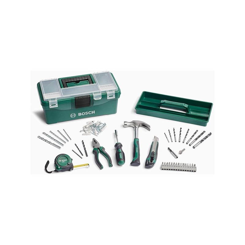 MALETÍN  DE  HERRAMIENTAS  DE  PLÁSTICO  CON  73  ACCESORIOS  BOSCH