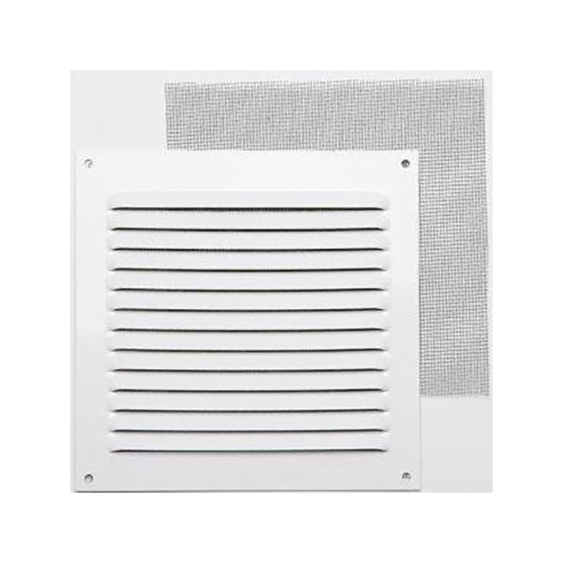 REJILLA 0,8 MM CON MOSQ LACADO BLANCO CON GANCHO