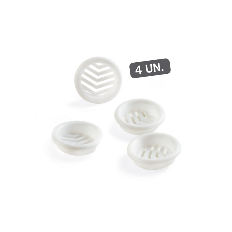 KIT 4 REJILLAS EMPOTRAR ABS BLANCO